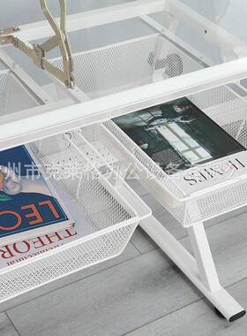 白色式斜绘图面桌可降WRD儿美童美术画画制升图工作桌