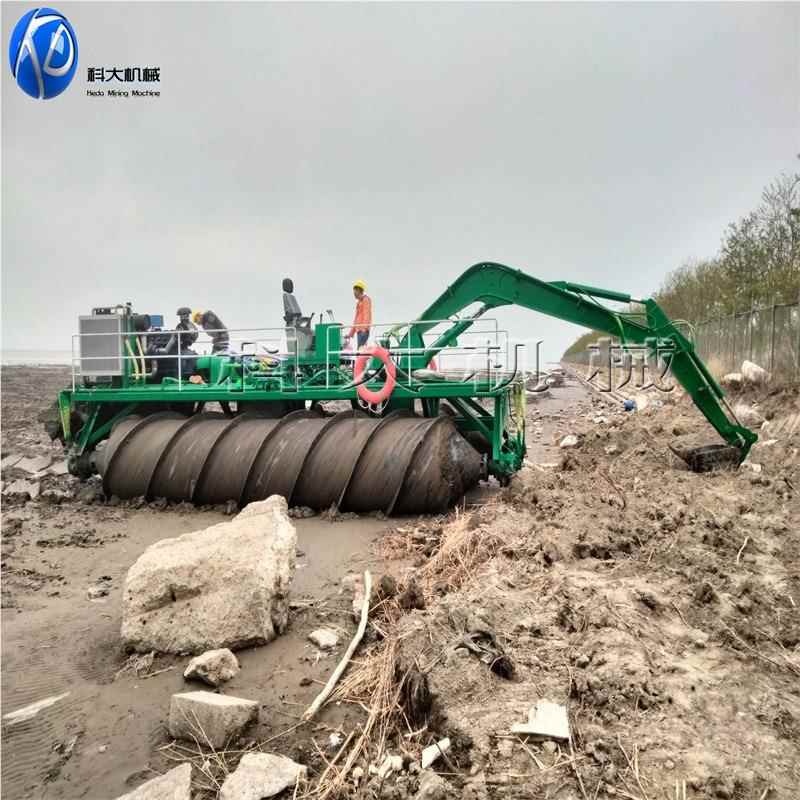 福建两KDLQ-100栖螺资旋推割进机草沼泽地人员物运输的机械设备互