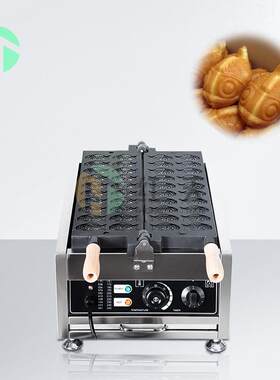 商用电热双排20条迷你鲷鱼烧机华夫饼小吃迷你可爱鲷鱼烧热卖设备