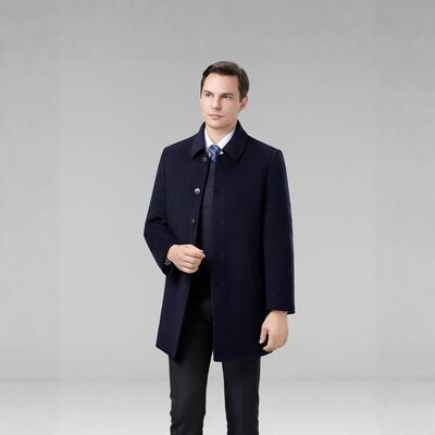 秋冬新款中双年呢男士面大8809-BB衣可脱绒羽内胆外套男羊毛呢子