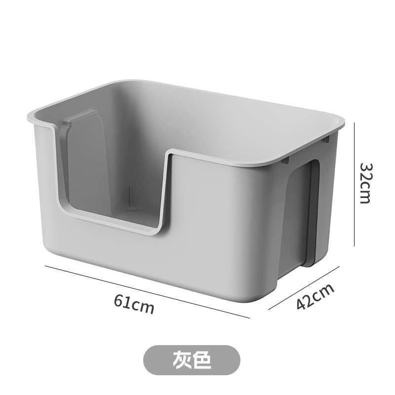 防开放式猫狗窝砂半封闭厂家巨型超大号加厚猫半包围用溅盆厕所外