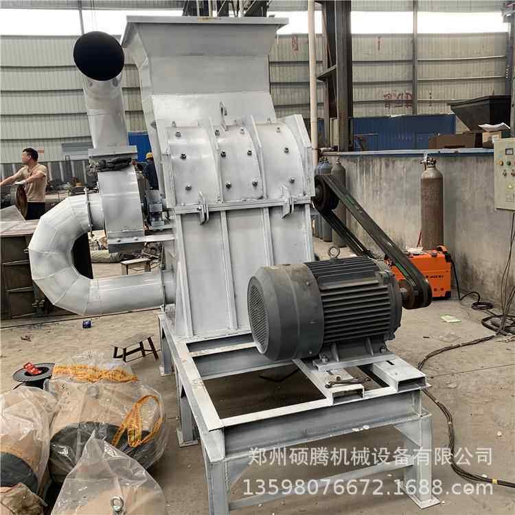 重型金属废钢材撕碎铝铜散热器破碎易拉罐花盒矿渣粉碎机