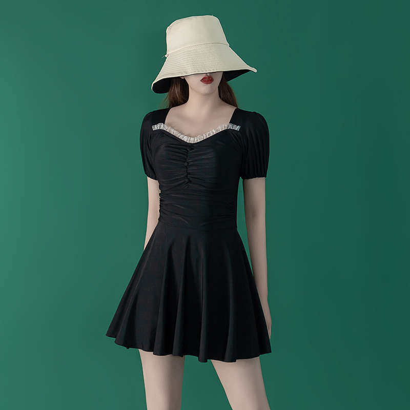 【仙灵女屋】高级感遮肚肉显瘦微胖2025新款保守泡温泉连体泳衣女,运动/瑜伽/健身/球迷用品,连体泳衣,淘宝优惠券,粉丝福利购,淘宝优惠卷