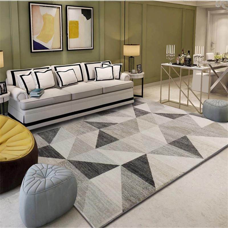 高档地s毯客厅北欧发轻奢高级茶几毯卧室in风用垫子家易打沙理地