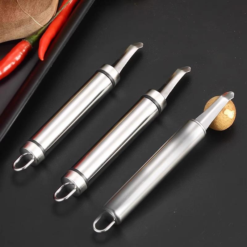 挖龙眼去核器不锈钢桂圆龙眼剥龙眼核肉工具干荔枝去壳分割器