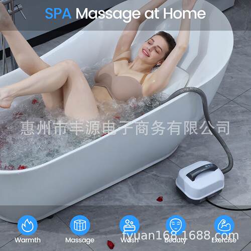 便携式水疗泡泡浴按摩器全身气泡浴按摩机家用SPA防滑浴缸按摩垫