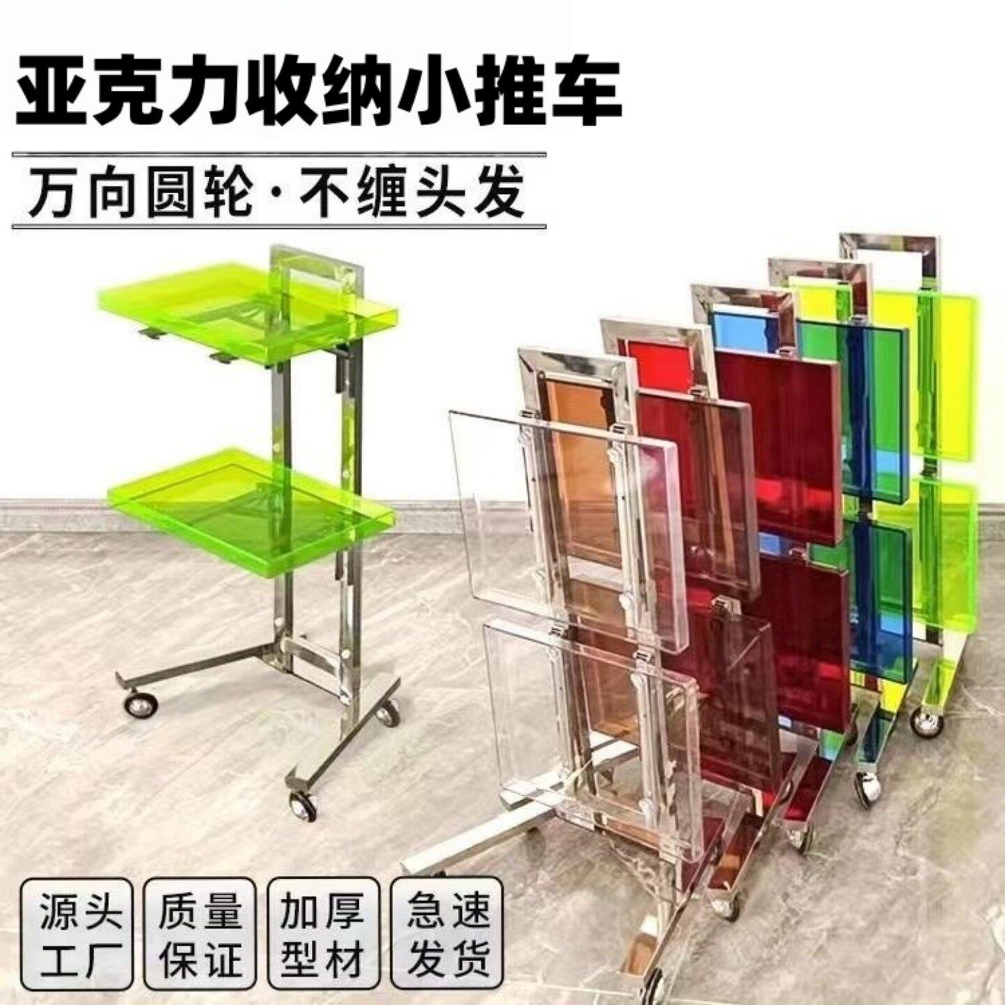 理髲店烫染小推车美容店工具缠发流行手推车发廊不锈钢美发工具车