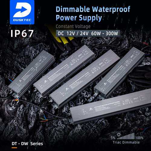24v户外防水开关电源led低压灯带防水变压器12v直流恒压驱动电源