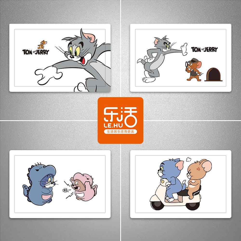 猫和老鼠电表箱贴纸消防栓遮丑贴画总开关盒防水diy改造自粘墙贴