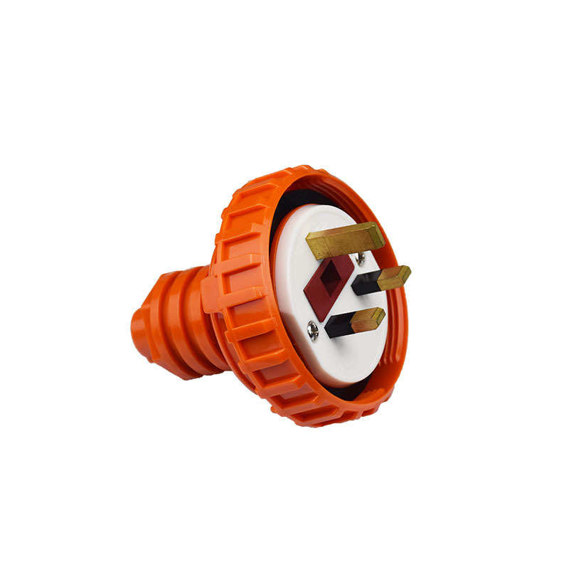 HUNAOCT环澳IP66英标车间工业户外防水防暴雨方孔三孔插头56P313