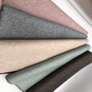 现货850g人字呢面料布料小人字呢双面羊双面顺毛人字纹毛呢布