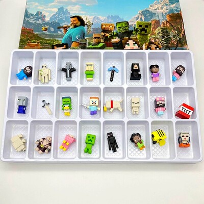 我的世界惊喜洞洞乐盲盒minecraft僵尸村民手办戳戳乐儿童礼物品