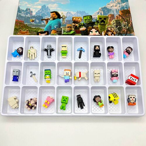 我的世界惊喜洞洞乐盲盒minecraft僵尸村民手办戳戳乐儿童礼物品