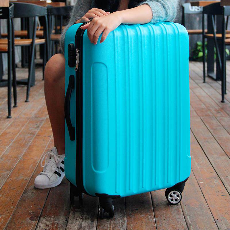 正品韩版20寸行李箱女学箱生2025新款拉杆24旅4行箱密码粉色箱登