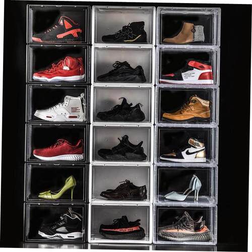 transparent plastic basketball shoes box Shoe storage box