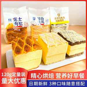 正宗国宇芝士肉松蛋糕120g椰岛乳酸菌夹心面 面包零食早餐糕点心