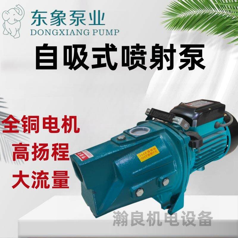 浙江东象家用自吸泵铜芯防沙泵水井抽水灌溉自来水管道加压喷射泵