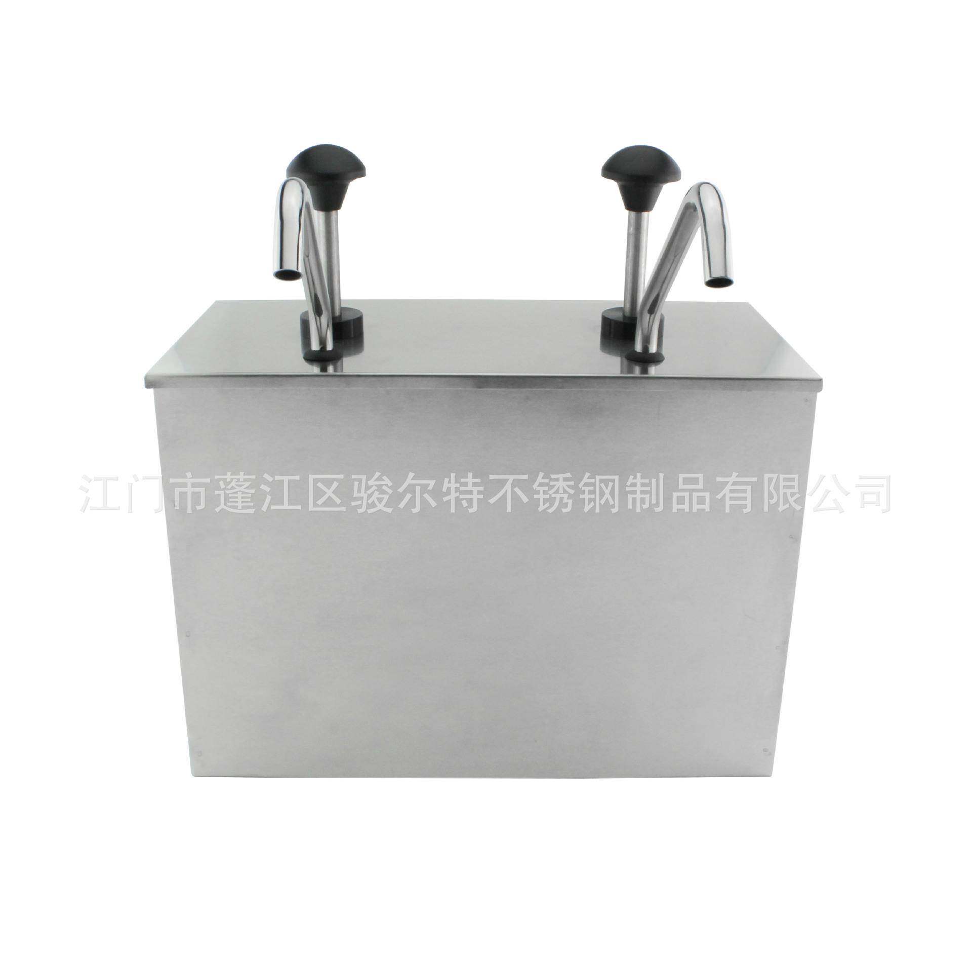 不锈钢双头酱汁泵挤压瓶糖浆浓稠果糖酱巧克力酱手压式泵