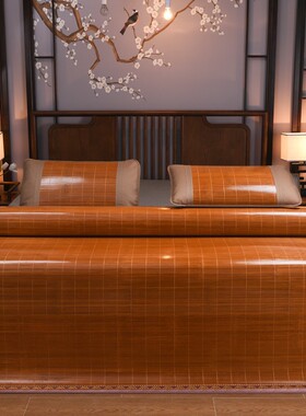 夏季席凉竹席全竹204新用款席84431子学生宿舍单人冬夏两2草席家