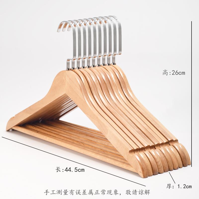 正品裕祥防滑实夹木裤架木头挂裤子专用架裤夹衣柜裤子家无用痕衣