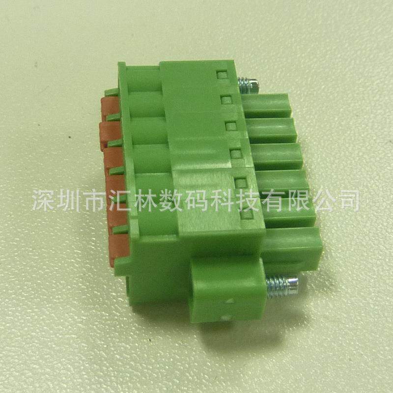 深圳汇林WF73-I-3.81mm小间距弹簧式带耳插拔接线瑞子