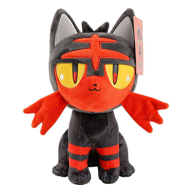 【正版】宝可梦毛绒玩具火斑猫公仔玩偶玩具杰尼龟皮卡丘礼物抱枕