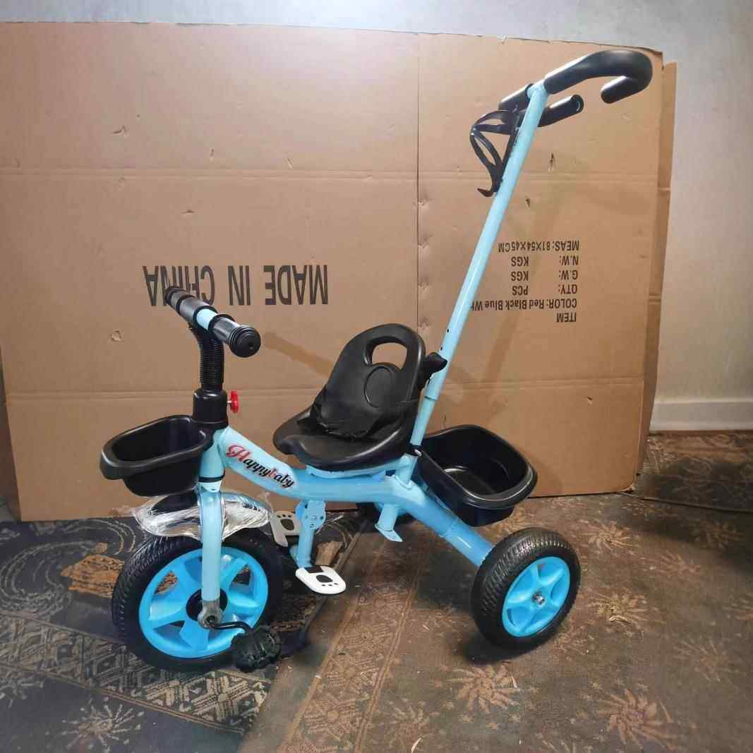 儿童三轮车1-3-6岁女宝宝男孩脚踏车幼儿小孩推车自行车玩具车