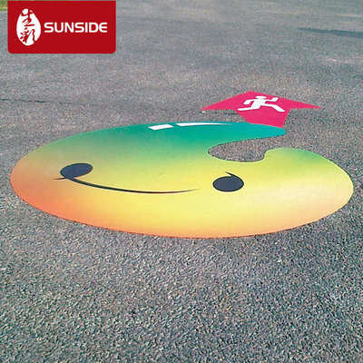 深圳喷画工厂定制地贴 防水防滑耐磨地贴 异形写真地贴定制