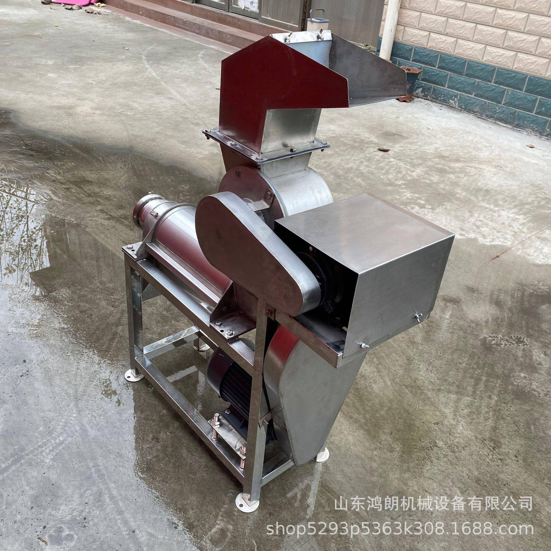 果不锈材677钢质粉碎胡萝榨汁机鲜榨卜苹挤压榨汁机原汁饮料机