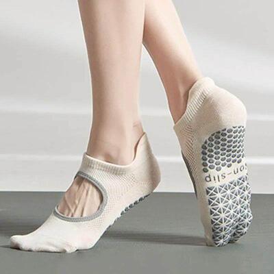 Yoga Socks Women Silicone Nonslip Pilates Grip Lowankle So