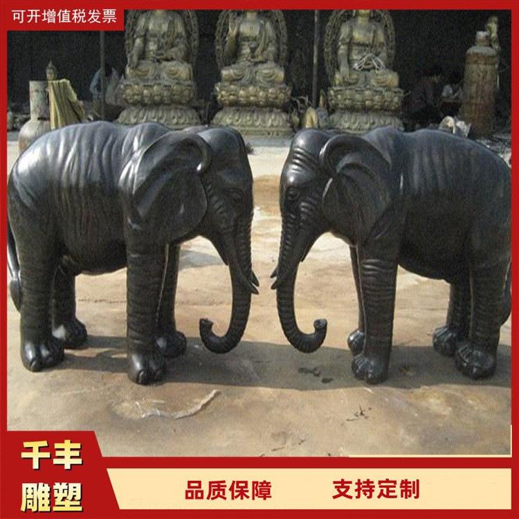 铜大象 酒店门口广场铸铜大象 吸财风水摆件设计安装