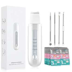 徕森超声波铲皮机去黑头粉刺污垢毛孔清洁ems美容仪微电流铲皮刀