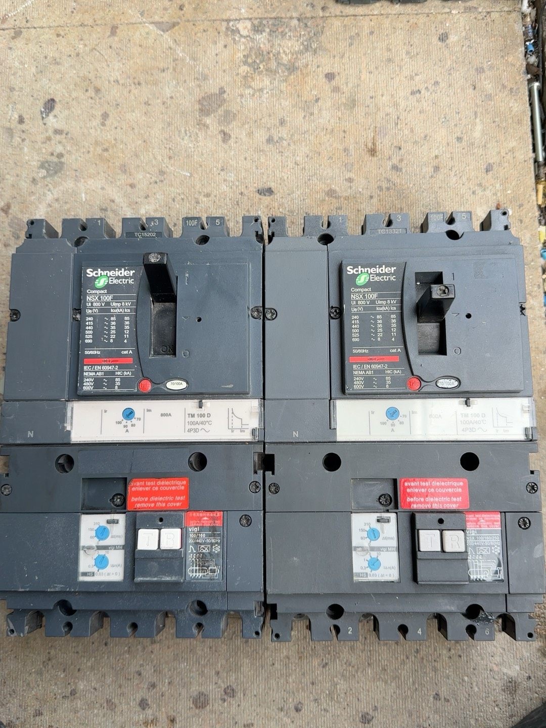 施耐德塑壳漏电保护断路器NSX100F