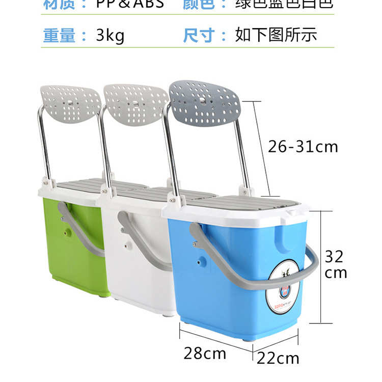 包邮钓箱2025新款钓鱼箱迷你打氧钓鱼桶小升箱全套可钓鱼可坐鱼箱