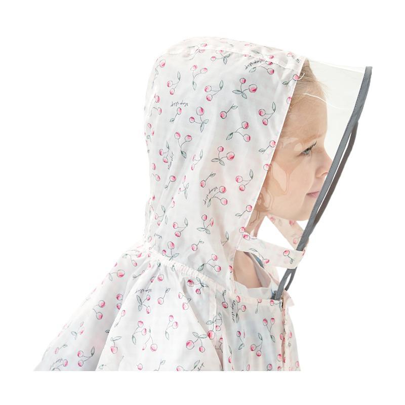 儿童长款雨衣轻薄速干男童女童宝宝幼儿园大帽檐全身雨裤雨披雨服