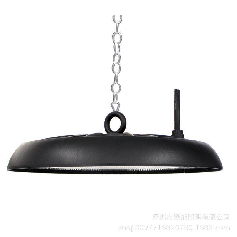 三色新款拨码调功率调色压铸铝超薄UFO仓库工矿灯白光中性光200w