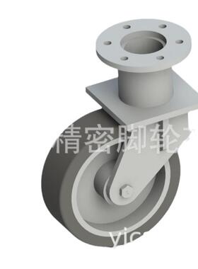 50x53880mm法兰安装轮型轮超重型脚脚轮精2密脚脚轮运输设备轮子
