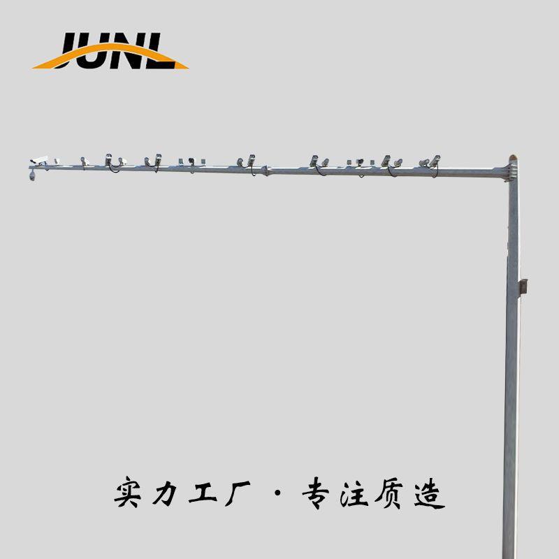 厂家供应道路监控杆L型八角杆室外监控杆 交通监控杆件悬臂监控杆