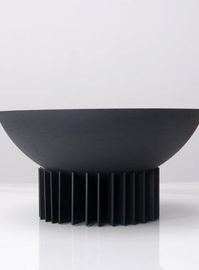 创意百叶金属摆件新中式样间房软装饰品装Z05622-4摆件客厅桌面板