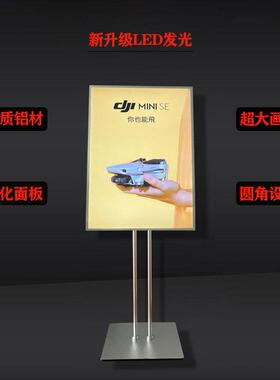 新款直销A3A2A1超薄镜面单面广告灯箱钢化玻璃开启式室内广告牌海