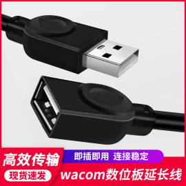 wacom数位板USB延长线1/1.5米公对母加长线手绘板高速连接数据线