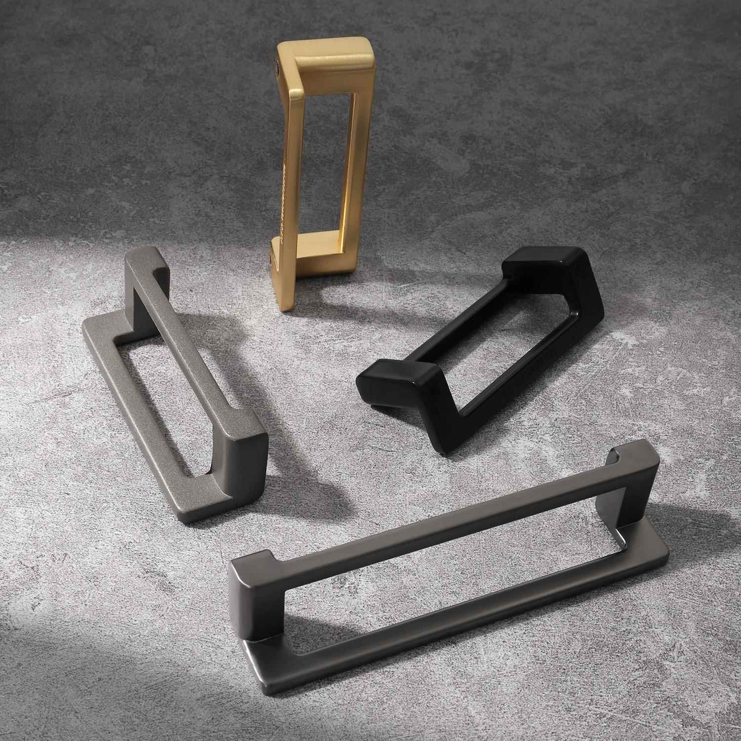 现代简约柜门拉手北欧浴室柜酒柜橱鞋柜衣柜门把手抽屉五金配件