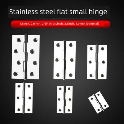 不锈钢平开小铰炼柜门脚炼迷你铰炼门窗扣锁活页盒折叠铰炼