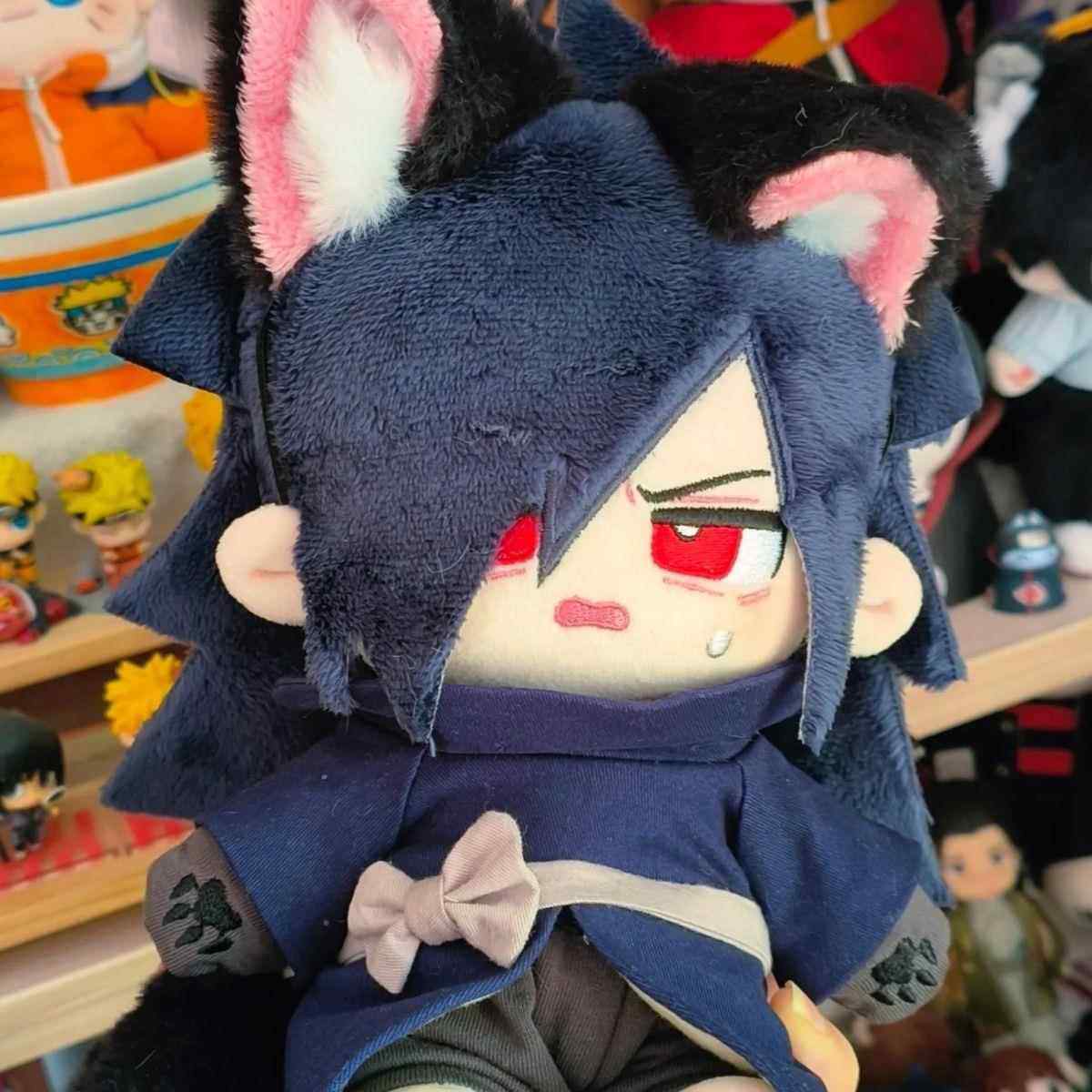 火影忍者宇智波斑属性20cm棉花娃娃毛绒玩具动漫周边节日礼物