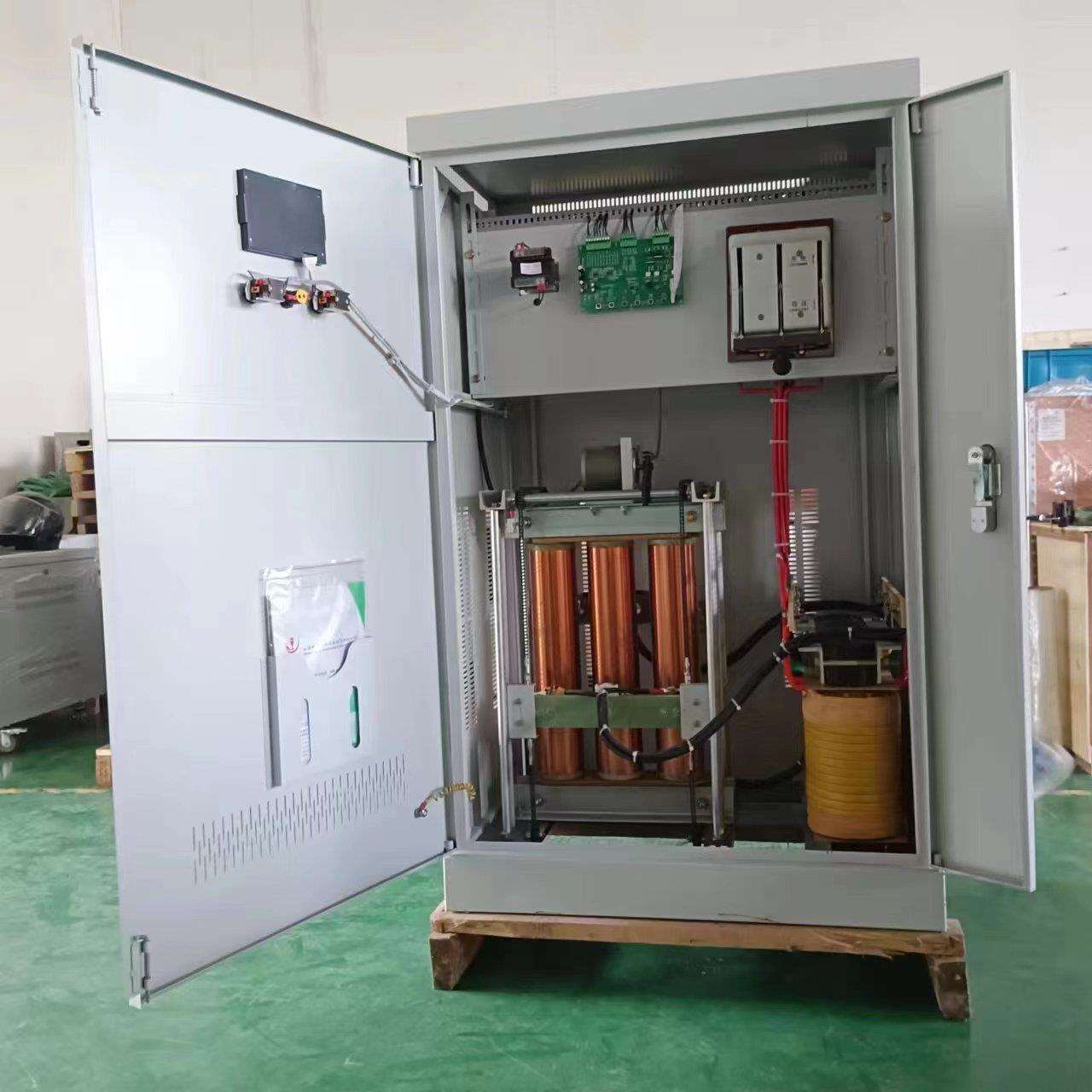 三相微电脑无触点补偿式电力稳压器三相380V全自动大功率补偿式