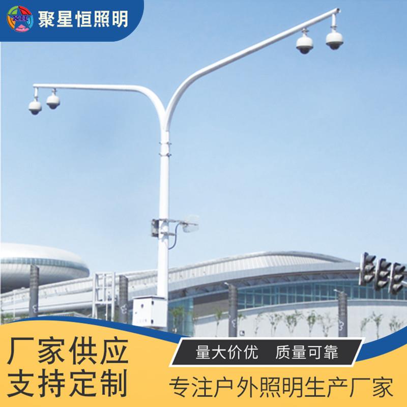 厂家定 制 电子监控杆 八角道路监控立杆 交通设施电子卡口安监杆