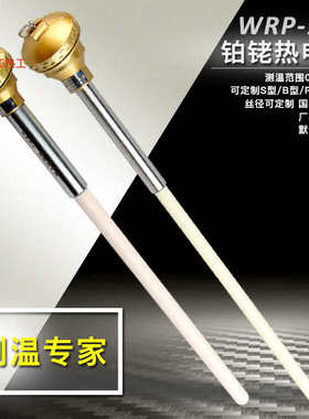 铂铑wrr热电偶批发 b热电偶 1800高温型 wrp热电偶 陶瓷型厂家度s