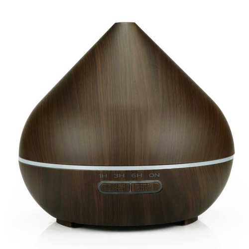 400ml 木纹香薰机裂纹火山加湿器 七彩扩香芳香器 AROMA DIFFUSER