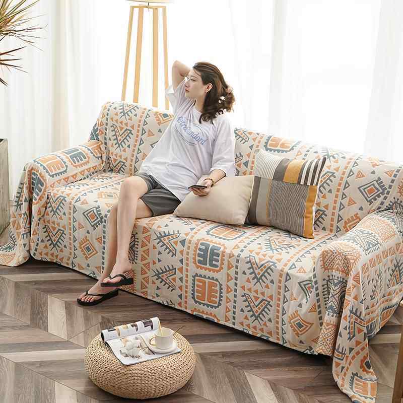 A6L纯棉沙发盖布四季通用布艺防猫抓沙发垫子全包全盖沙发套