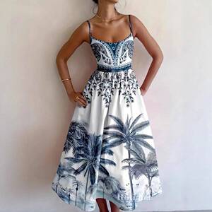 Pop Artistic Cherry Graffiti Tube Dress in High-Saturation